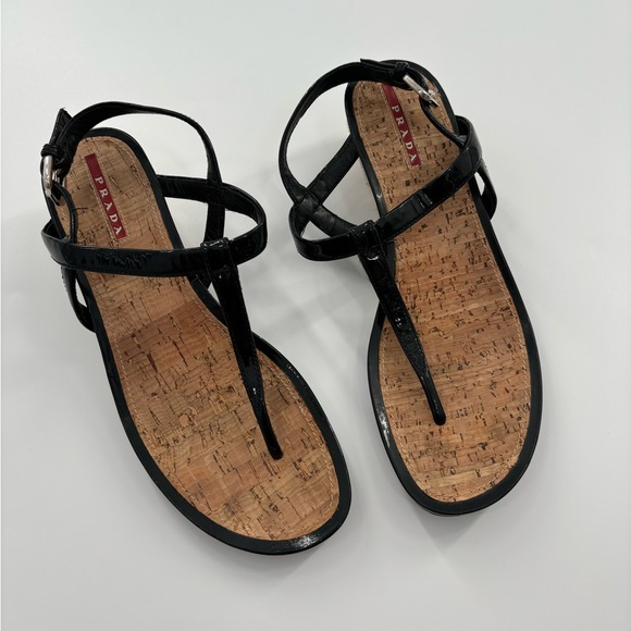 Prada Shoes - Prada wedge sandals